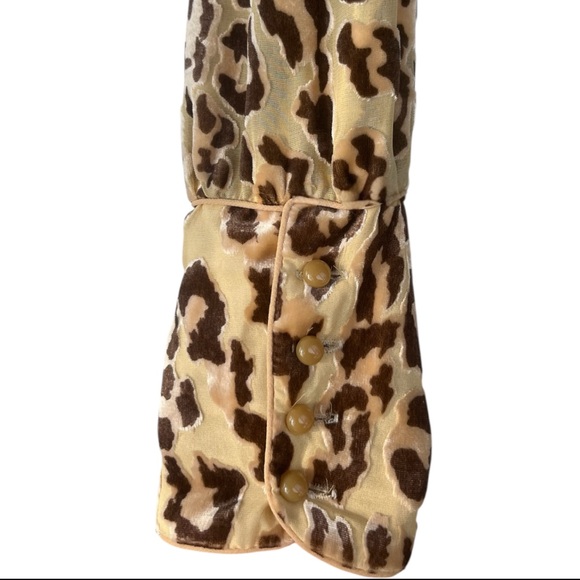 Vintage L.A.M.B Silk Cheetah Print Top - Picture 4 of 8